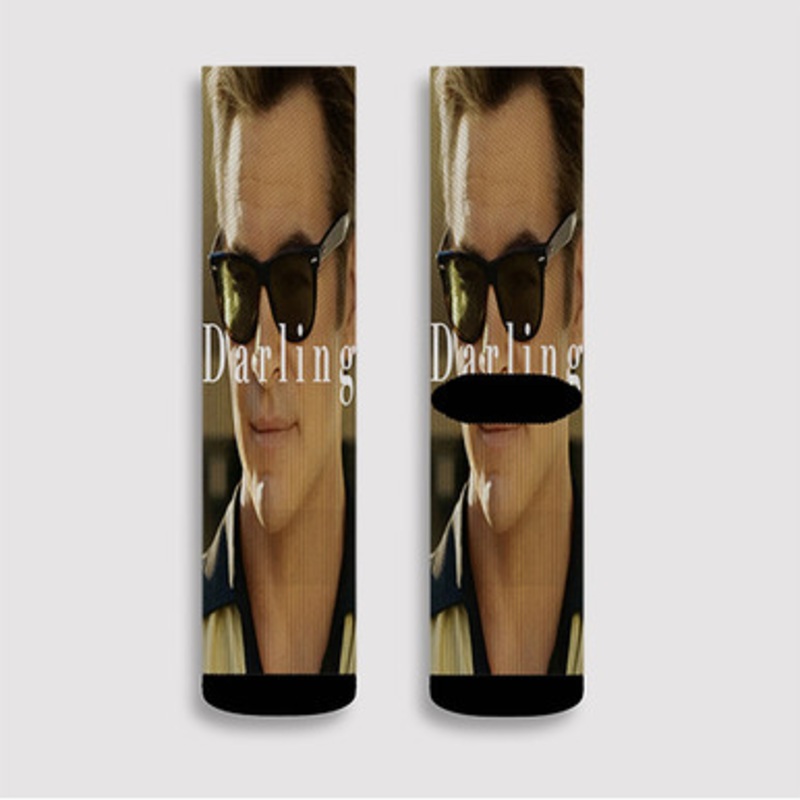 Pastele Chris Pine Dont Worry Darling Custom Socks Sublimation Awesome Printed Sports Elite Socks Polyester Cushioned Bottoms Gym Gymnastic Running Yoga School Skatebording Basketball Spandex