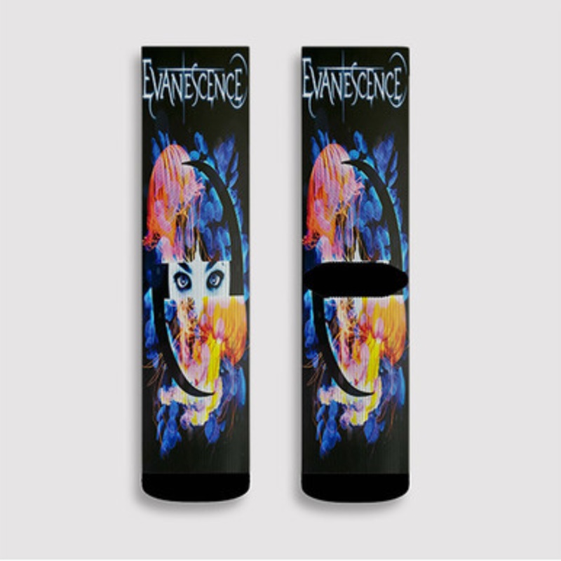 Pastele Evanescence Custom Socks Sublimation Awesome Printed Sports Elite Socks Polyester Cushioned Bottoms Gym Gymnastic Running Yoga School Skatebording Basketball Spandex