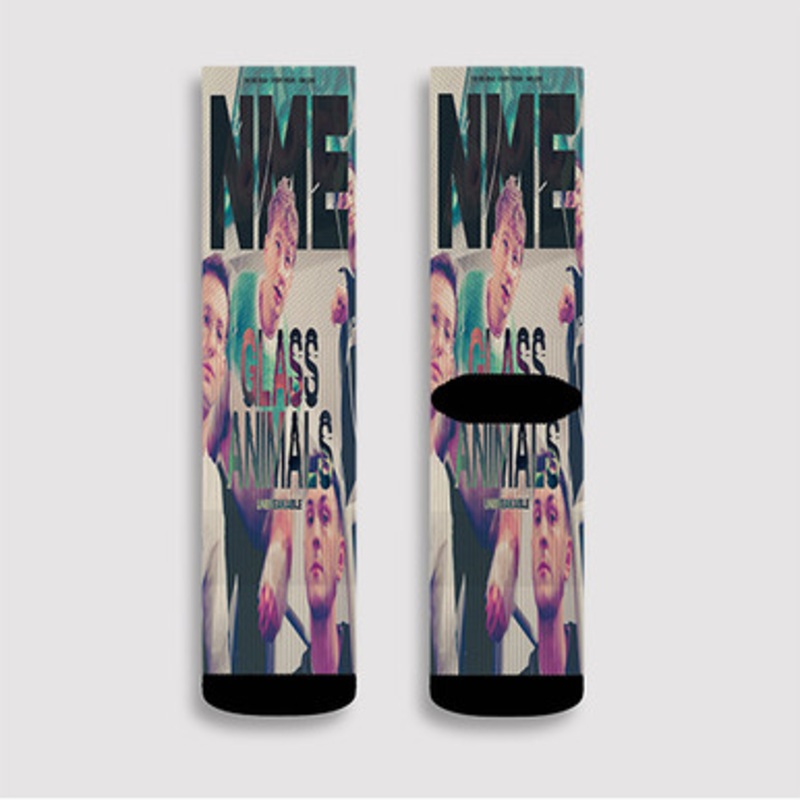 Pastele Glass Animals Unbreakable Custom Socks Sublimation Awesome Printed Sports Elite Socks Polyester Cushioned Bottoms Gym Gymnastic Running Yoga School Skatebording Basketball Spandex