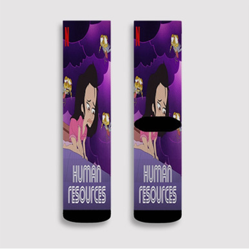 Pastele Human Resources Custom Socks Sublimation Awesome Printed Sports Elite Socks Polyester Cushioned Bottoms Gym Gymnastic Running Yoga School Skatebording Basketball Spandex