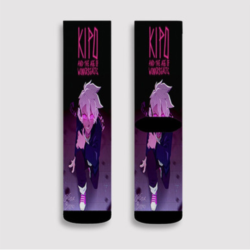 Pastele Kipo and the Age of Wonderbeasts Custom Socks Sublimation Awesome Printed Sports Elite Socks Polyester Cushioned Bottoms Gym Gymnastic Running Yoga School Skatebording Basketball Spandex