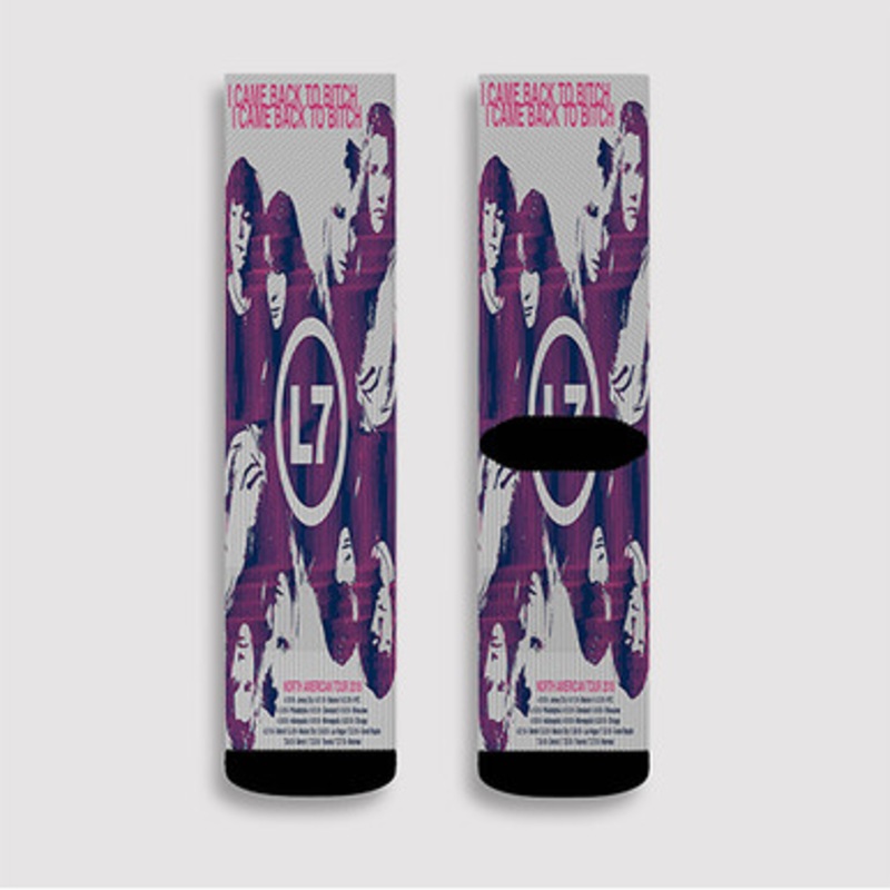 Pastele L7 Tour 2018 Custom Socks Sublimation Awesome Printed Sports Elite Socks Polyester Cushioned Bottoms Gym Gymnastic Running Yoga School Skatebording Basketball Spandex