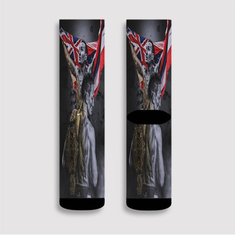 Pastele Max Holloway UFC MMA Custom Socks Sublimation Awesome Printed Sports Elite Socks Polyester Cushioned Bottoms Gym Gymnastic Running Yoga School Skatebording Basketball Spandex