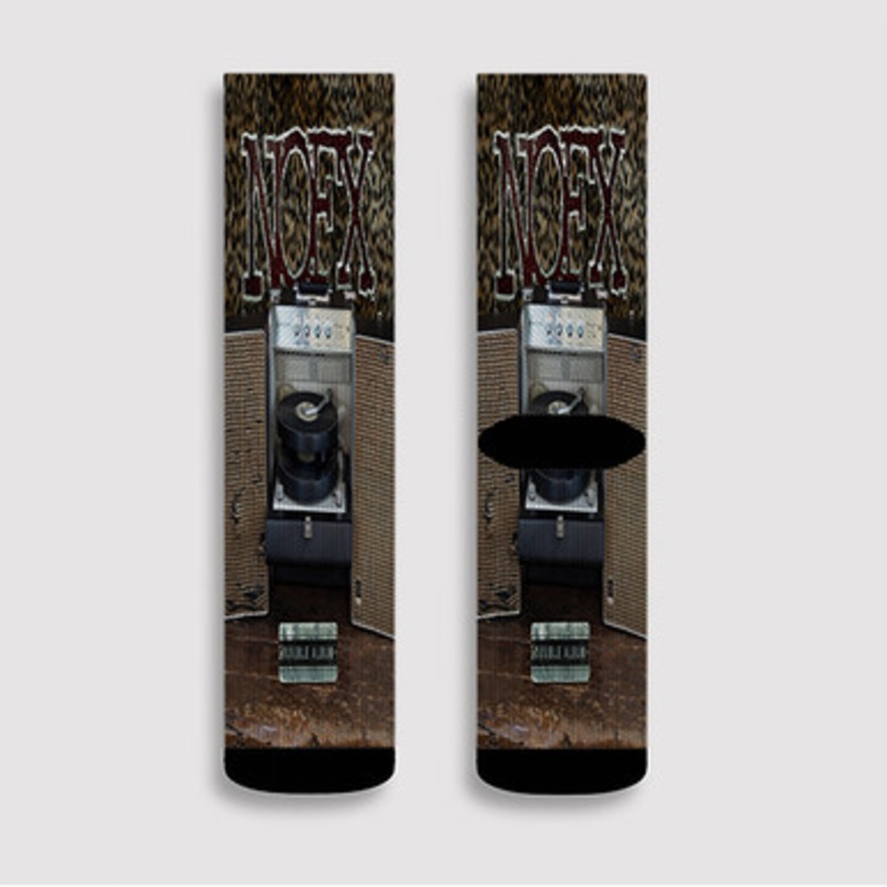 Pastele NOFX Double Album Custom Socks Sublimation Awesome Printed Sports Elite Socks Polyester Cushioned Bottoms Gym Gymnastic Running Yoga School Skatebording Basketball Spandex