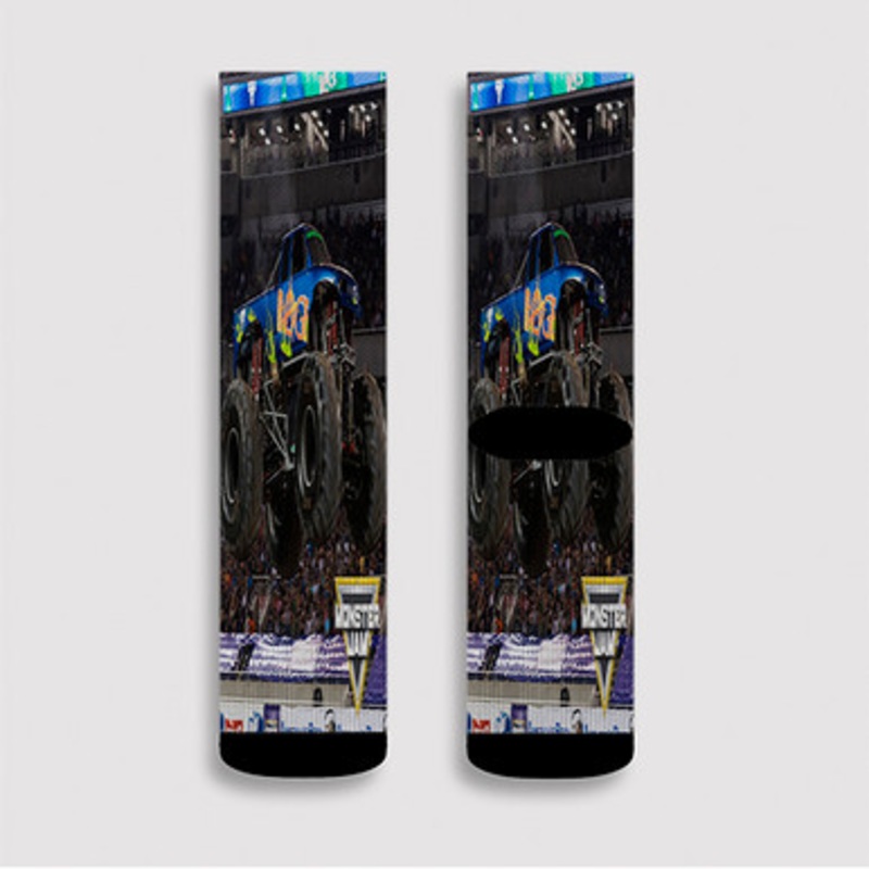 Pastele RAGE Monster Truck Custom Socks Sublimation Awesome Printed Sports Elite Socks Polyester Cushioned Bottoms Gym Gymnastic Running Yoga School Skatebording Basketball Spandex