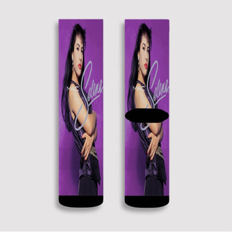 Pastele Selena Quintanilla Custom Socks Sublimation Awesome Printed Sports Elite Socks Polyester Cushioned Bottoms Gym Gymnastic Running Yoga School Skatebording Basketball Spandex