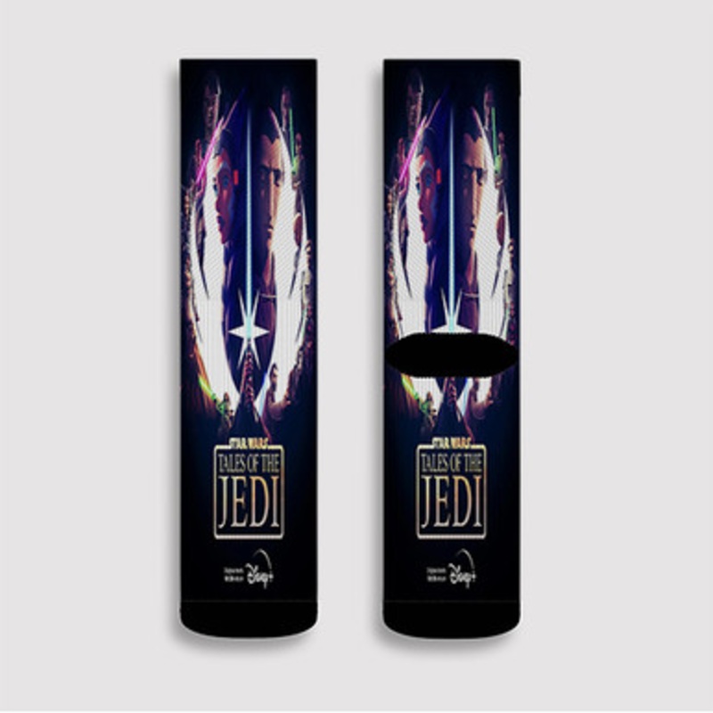 Pastele Star Wars Tales of the Jedi Custom Socks Sublimation Awesome Printed Sports Elite Socks Polyester Cushioned Bottoms Gym Gymnastic Running Yoga School Skatebording Basketball Spandex