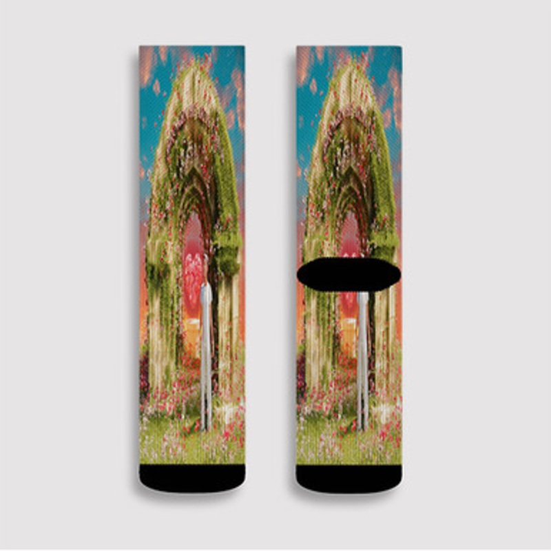 Pastele Syd Broken Hearts Club Custom Socks Sublimation Awesome Printed Sports Elite Socks Polyester Cushioned Bottoms Gym Gymnastic Running Yoga School Skatebording Basketball Spandex