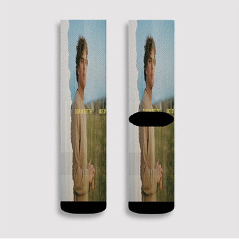Pastele Vance Joy In Our Own Sweet Time Custom Socks Sublimation Awesome Printed Sports Elite Socks Polyester Cushioned Bottoms Gym Gymnastic Running Yoga School Skatebording Basketball Spandex