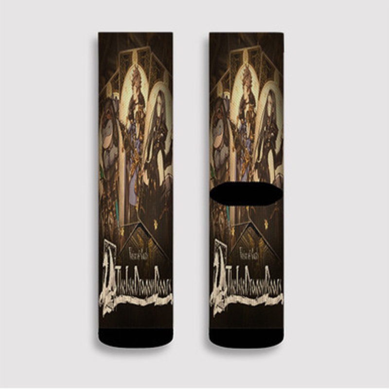 Pastele Voice of Cards The Isle Dragon Roars Custom Socks Sublimation Awesome Printed Sports Elite Socks Polyester Cushioned Bottoms Gym Gymnastic Running Yoga School Skatebording Basketball Spandex