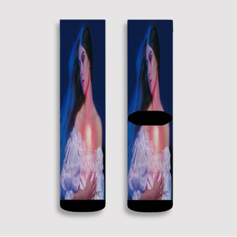 Pastele Weyes Blood And In The Darkness Hearts Aglow Custom Socks Sublimation Awesome Printed Sports Elite Socks Polyester Cushioned Bottoms Gym Gymnastic Running Yoga School Skatebording Basketball Spandex