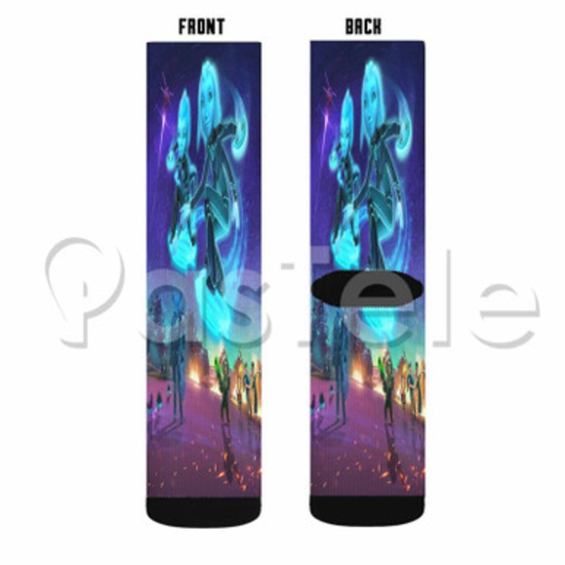 3 Below Tales Of Arcadia Custom Sublimation Personalized Printed Socks Polyester Acrylic Nylon Spandex