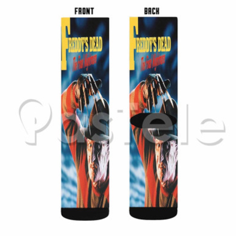 A Nightmare on Elm Street Freddy s Dead The Final Nightmare 2 Custom Sublimation Personalized Printed Socks Polyester Acrylic Nylon Spandex