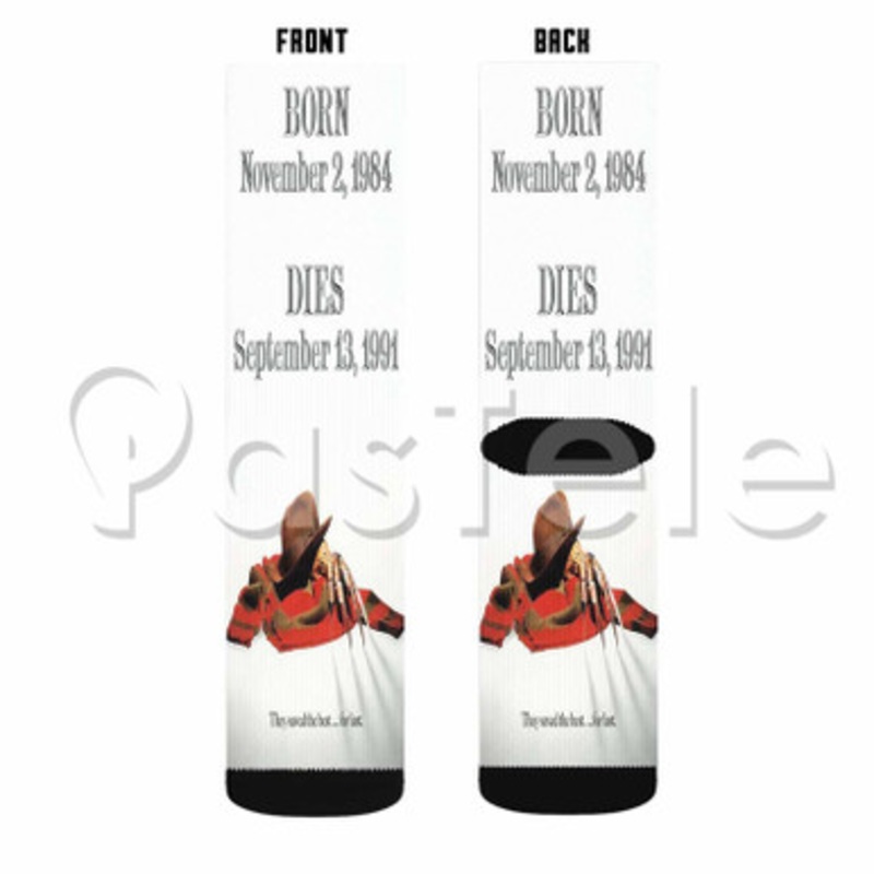 A Nightmare on Elm Street Freddy s Dead The Final Nightmare Custom Sublimation Personalized Printed Socks Polyester Acrylic Nylon Spandex