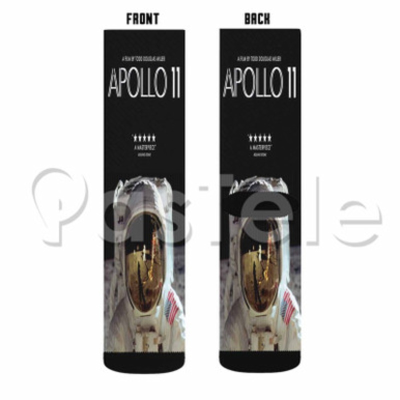 APOLLO 11 Custom Sublimation Personalized Printed Socks Polyester Acrylic Nylon Spandex