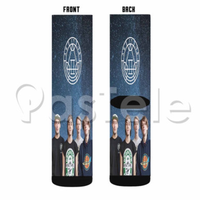 As It Is Band Custom Sublimation Personalized Printed Socks Polyester Acrylic Nylon Spandex