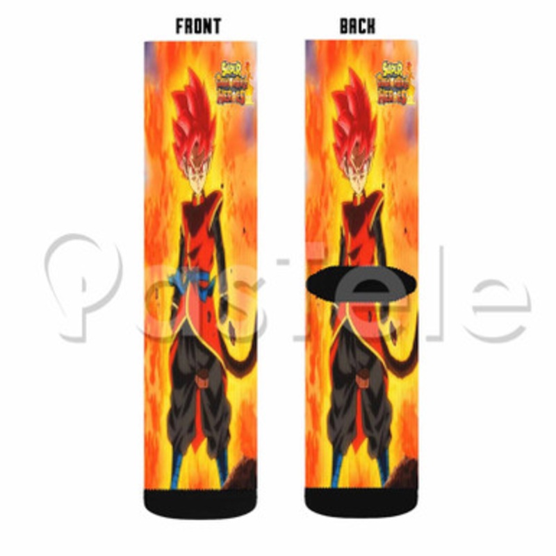 Beat Dragon Ball Heroes Custom Sublimation Personalized Printed Socks Polyester Acrylic Nylon Spandex