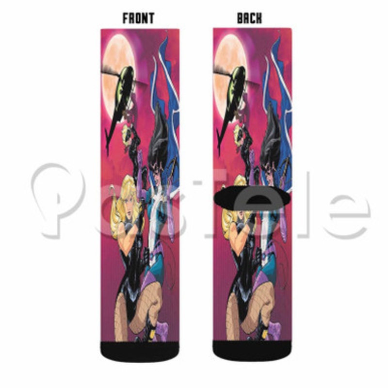 Birds of Prey DC Comics Custom Sublimation Personalized Printed Socks Polyester Acrylic Nylon Spandex