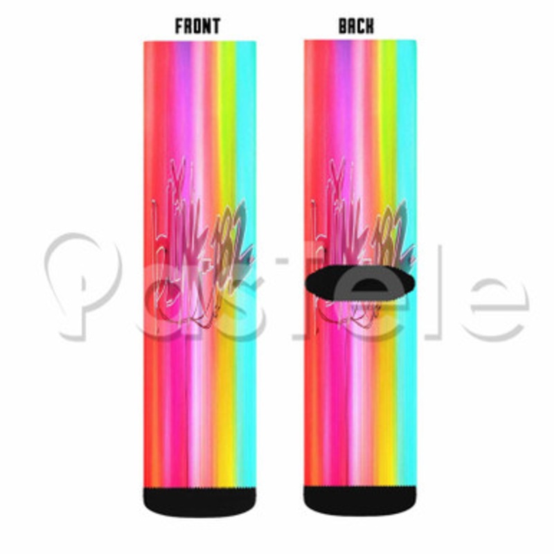 blink 182 NINE Custom Sublimation Personalized Printed Socks Polyester Acrylic Nylon Spandex