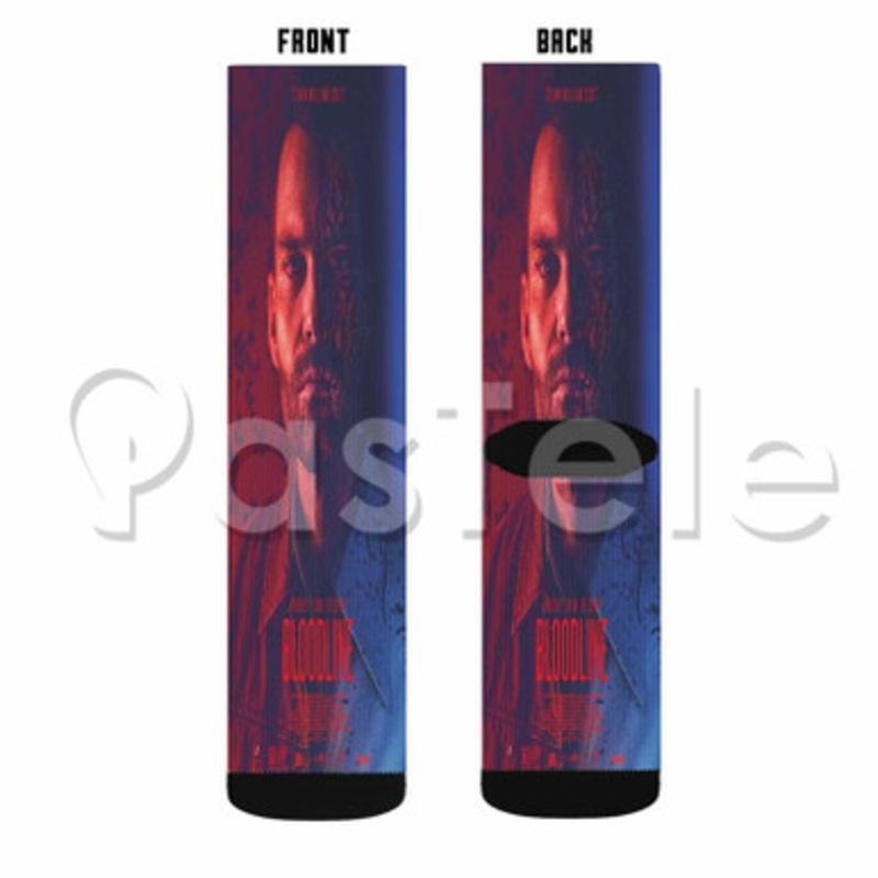 Bloodline Custom Sublimation Personalized Printed Socks Polyester Acrylic Nylon Spandex