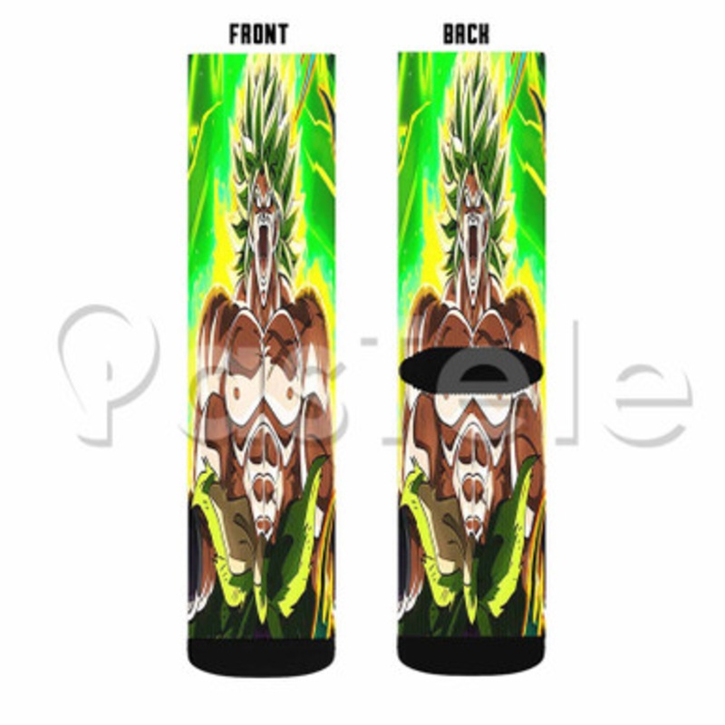 broly dragon ball super Custom Sublimation Personalized Printed Socks Polyester Acrylic Nylon Spandex