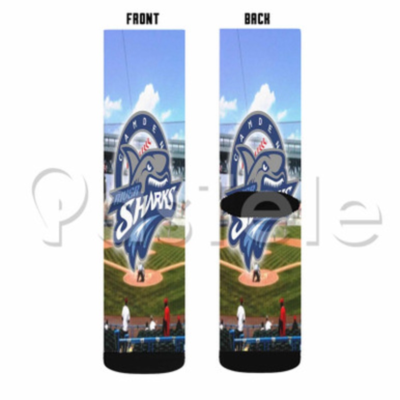 Camden Riversharks Custom Sublimation Personalized Printed Socks Polyester Acrylic Nylon Spandex