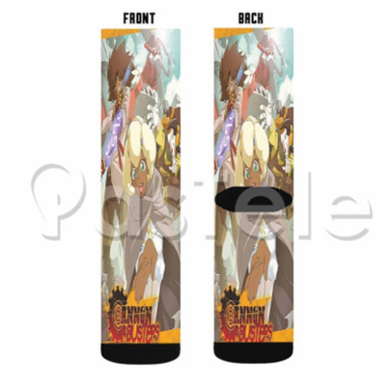 Cannon Busters 2 Custom Sublimation Personalized Printed Socks Polyester Acrylic Nylon Spandex