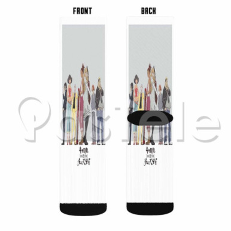 Carole And Tuesday Custom Sublimation Personalized Printed Socks Polyester Acrylic Nylon Spandex