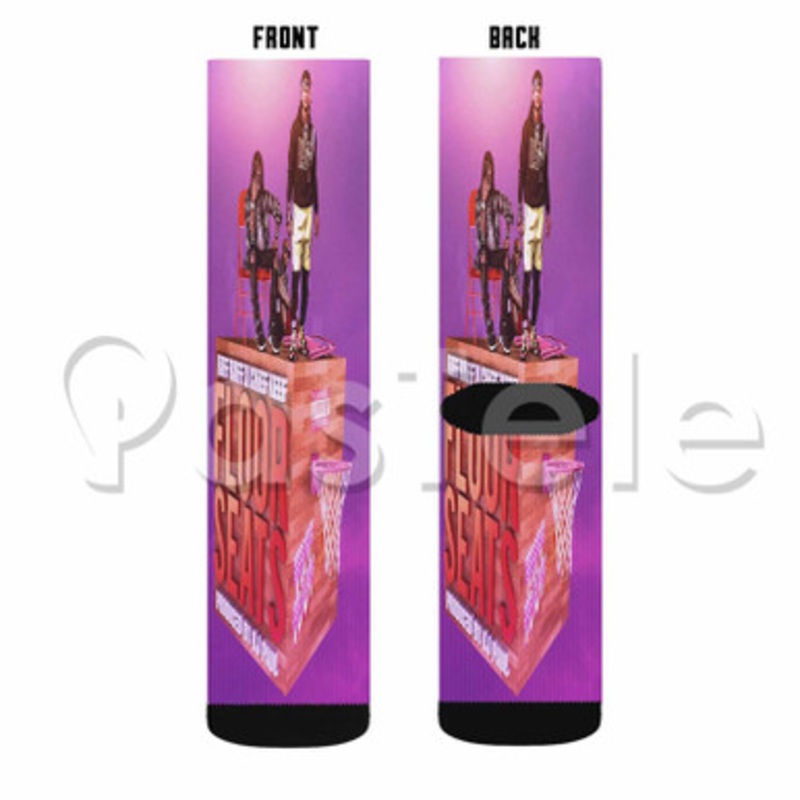 Chief Keef Feat Ri FF RAFF Floor Seats Custom Sublimation Personalized Printed Socks Polyester Acrylic Nylon Spandex