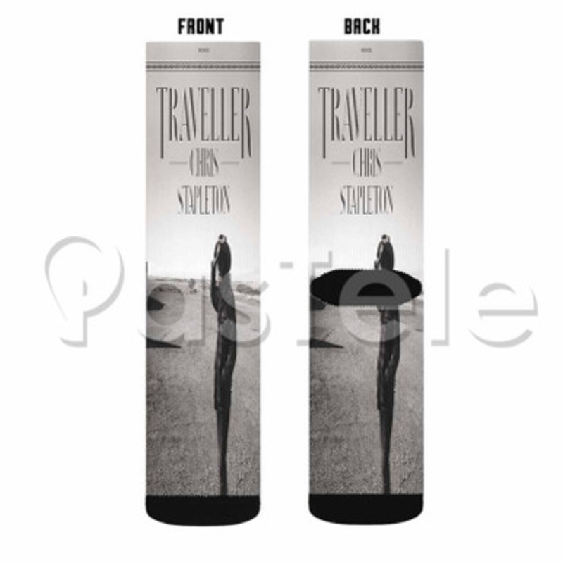 Chris Stapleton Traveller Custom Sublimation Personalized Printed Socks Polyester Acrylic Nylon Spandex