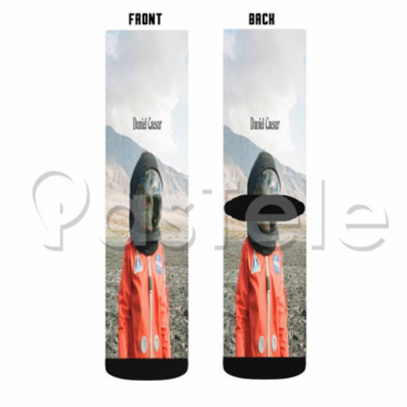 Daniel Caesar Music Custom Sublimation Personalized Printed Socks Polyester Acrylic Nylon Spandex