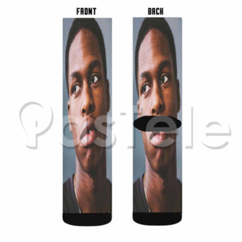 Daniel Caesar Sing Custom Sublimation Personalized Printed Socks Polyester Acrylic Nylon Spandex