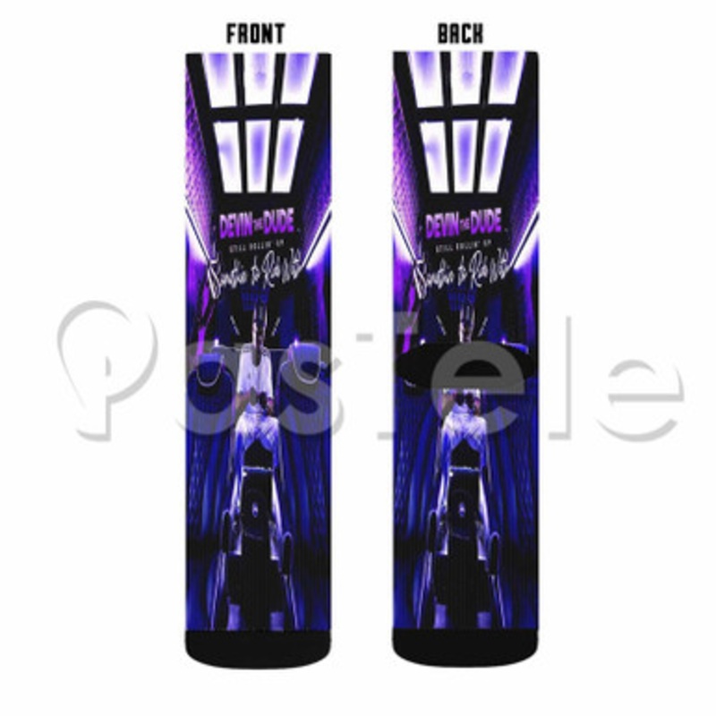 Devin The Dude Custom Sublimation Personalized Printed Socks Polyester Acrylic Nylon Spandex