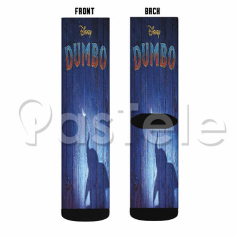 Disney Dumbo Custom Sublimation Personalized Printed Socks Polyester Acrylic Nylon Spandex