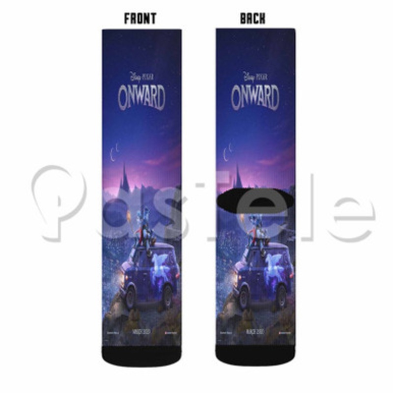 Disney Pixar Onward 2 Custom Sublimation Personalized Printed Socks Polyester Acrylic Nylon Spandex