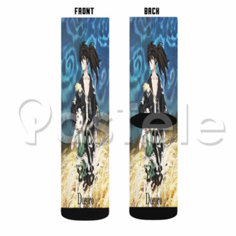 Dororo Custom Sublimation Personalized Printed Socks Polyester Acrylic Nylon Spandex