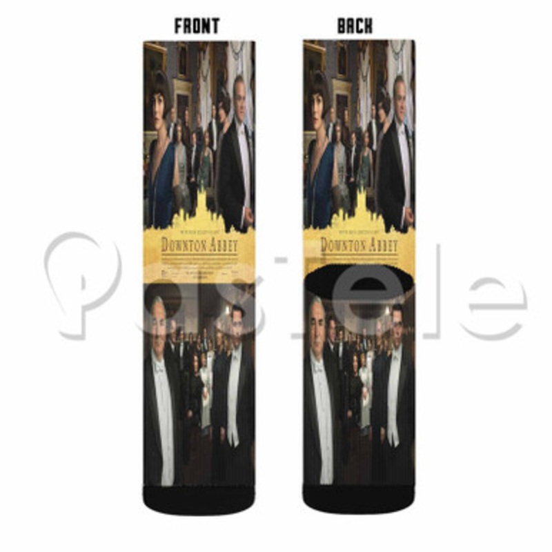 Downton Abbey Custom Sublimation Personalized Printed Socks Polyester Acrylic Nylon Spandex