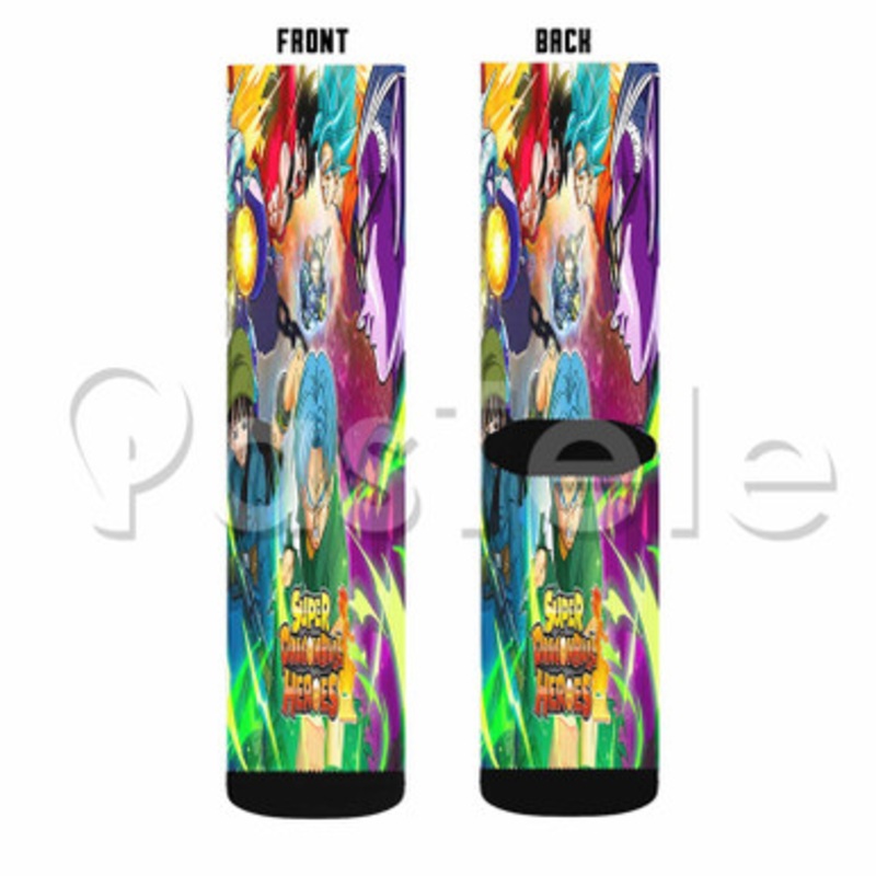 Dragon Ball Heroes Custom Sublimation Personalized Printed Socks Polyester Acrylic Nylon Spandex