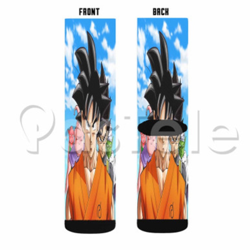 Dragon Ball Super Custom Sublimation Personalized Printed Socks Polyester Acrylic Nylon Spandex