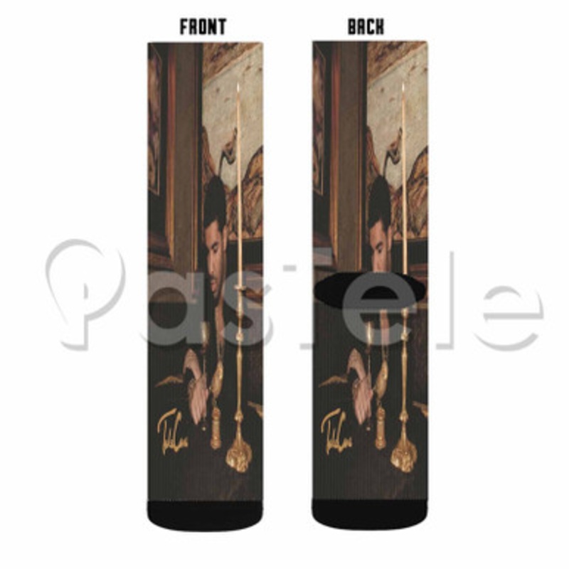Drake Take Care Custom Sublimation Personalized Printed Socks Polyester Acrylic Nylon Spandex