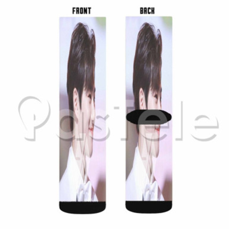 Exo Suho Custom Sublimation Personalized Printed Socks Polyester Acrylic Nylon Spandex