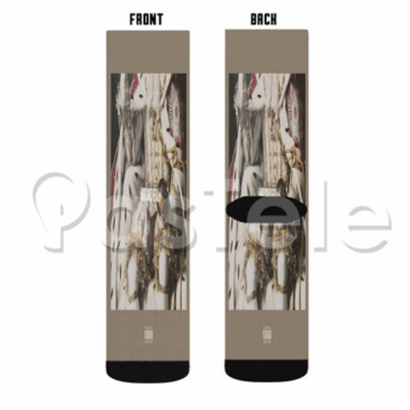 Ezhel Ufo361 Wir sind Kral Custom Sublimation Personalized Printed Socks Polyester Acrylic Nylon Spandex