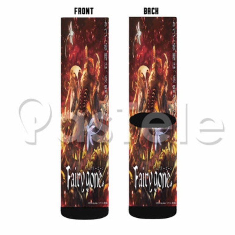 Fairy Gone Custom Sublimation Personalized Printed Socks Polyester Acrylic Nylon Spandex