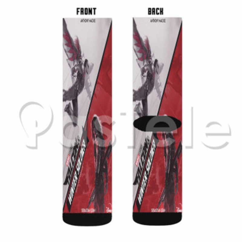 falcon and winter soldier Custom Sublimation Personalized Printed Socks Polyester Acrylic Nylon Spandex