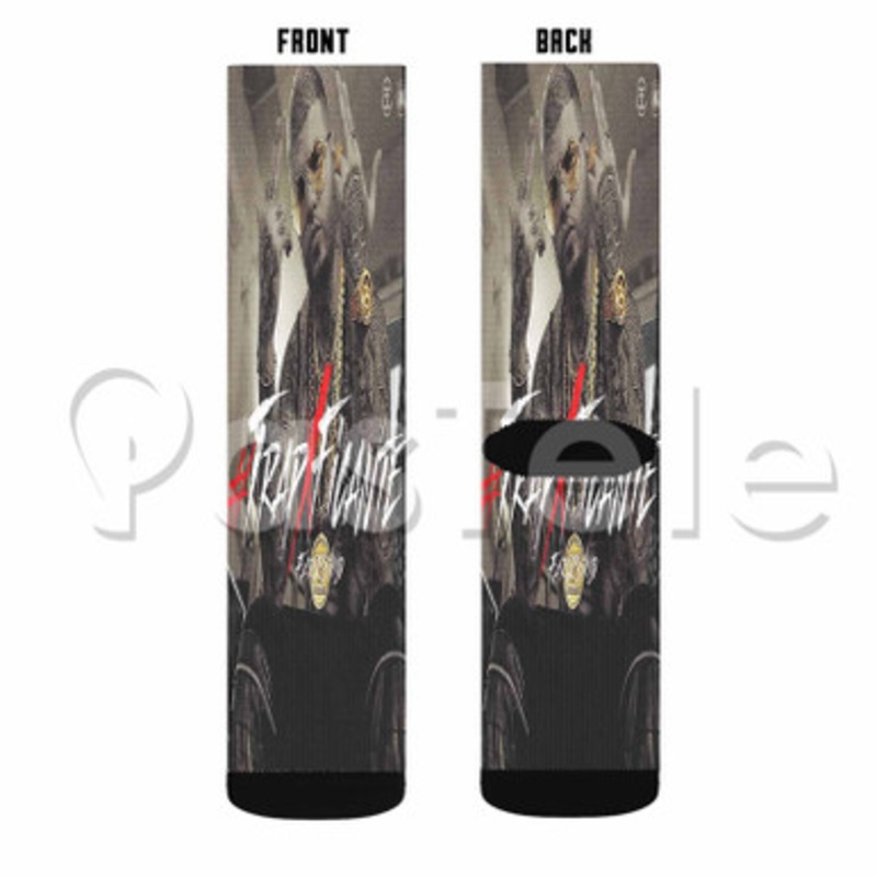 Farruko Custom Sublimation Personalized Printed Socks Polyester Acrylic Nylon Spandex