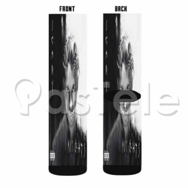 G Eazy Scary Nights Custom Sublimation Personalized Printed Socks Polyester Acrylic Nylon Spandex