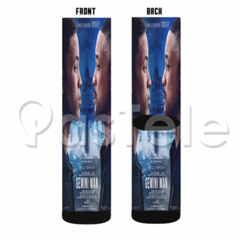 Gemini Man Custom Sublimation Personalized Printed Socks Polyester Acrylic Nylon Spandex
