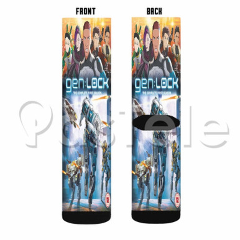 Gen Lock Custom Sublimation Personalized Printed Socks Polyester Acrylic Nylon Spandex