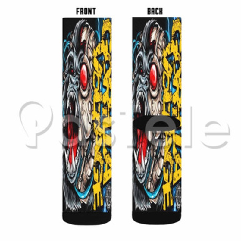 Gorilla Voltage Custom Sublimation Personalized Printed Socks Polyester Acrylic Nylon Spandex