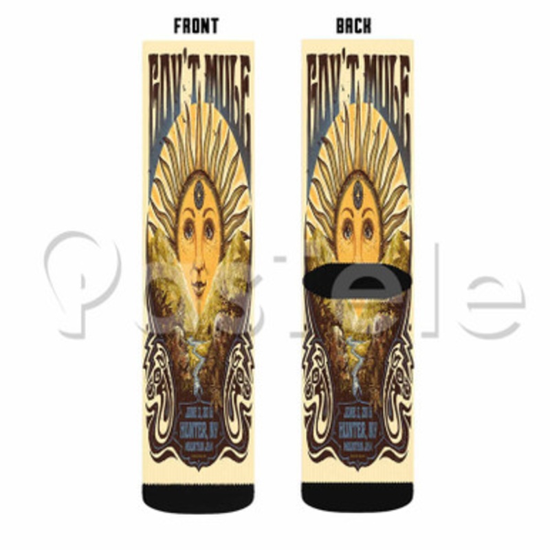 Gov t Mule Custom Sublimation Personalized Printed Socks Polyester Acrylic Nylon Spandex